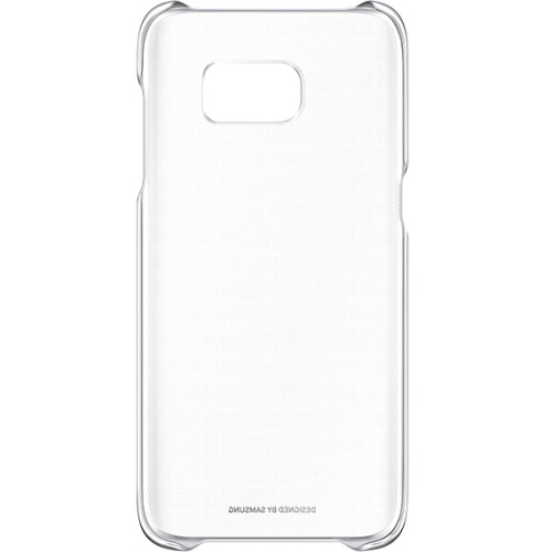Samsung Galaxy S7 edge Protective Cover, Clear Silver EF-QG935CSEGUS