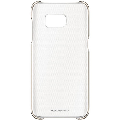 Samsung Galaxy S7 edge Protective Cover, Clear Gold EF-QG935CFEGUS