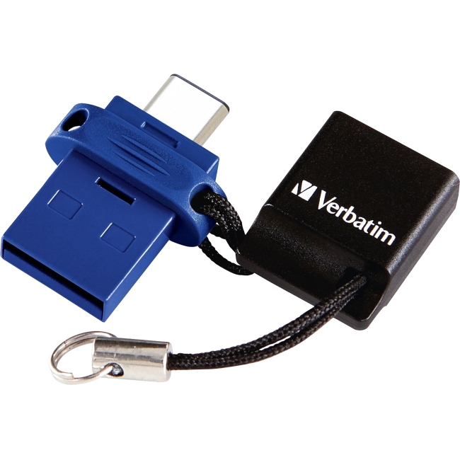 Verbatim 16GB Store 'n' Go Dual USB Flash Drive for USB-C Devices - Blue 99153