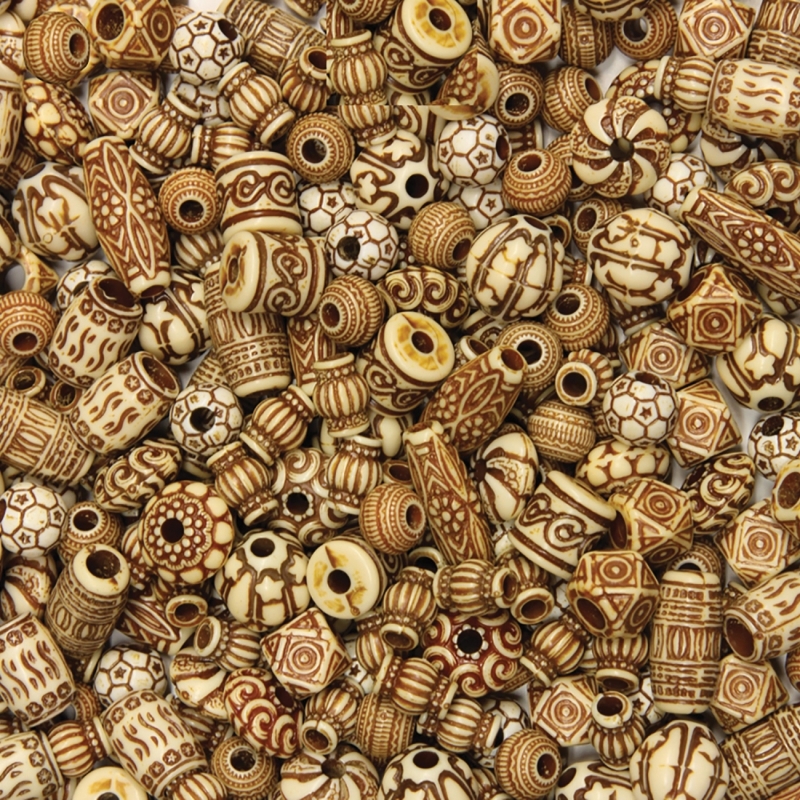 ChenilleKraft Mixed Bone Beads 3259 CKC3259