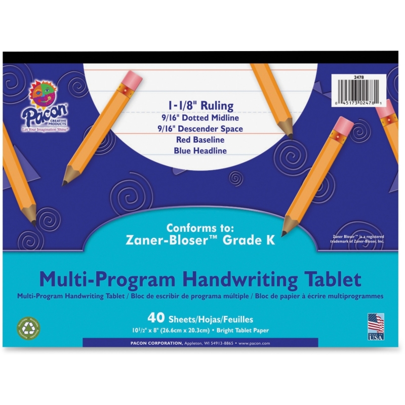 Pacon Grade K Multi-Program Handwriting Tablet 2478 PAC2478