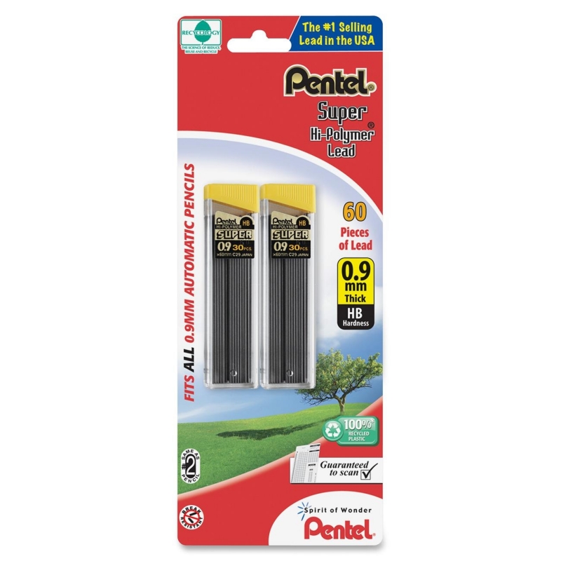 Pentel Super Hi-Polymer Lead Refill C29BPHB2 PENC29BPHB2