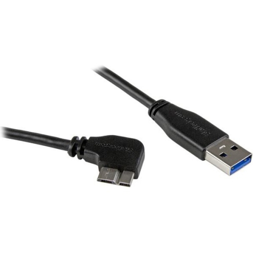 StarTech.com Slim Micro USB 3.0 Cable - Right-Angle Micro-USB - 2m (6ft) USB3AU2MRS