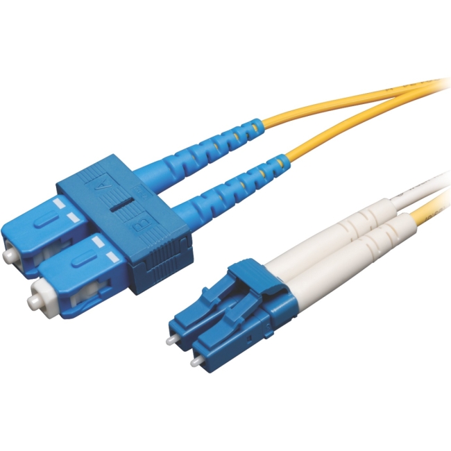 Tripp Lite Duplex Singlemode 8.3/125 Fiber Patch Cable (LC/SC), 7 m (23 ft.) N366-07M