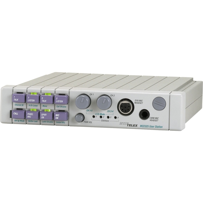 RTS 2- or 4-CH User-Programmable User Station MCE-325 A5F MCE-325