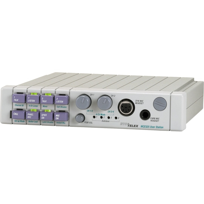 RTS 2- or 4-CH User-Programmable User Station MCE325 A4F MCE-325
