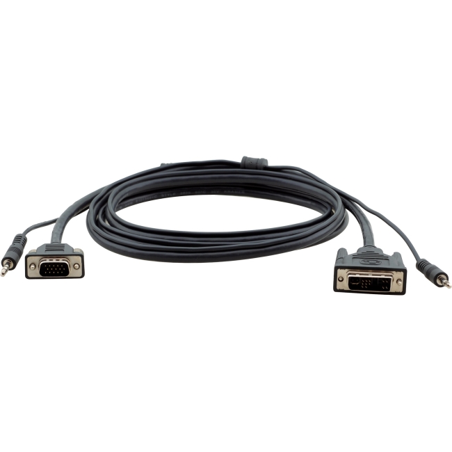 Kramer DVI-I (M) to 15-pin HD (M) & 3.5mm Audio Cable C-MDMA/MGMA-25