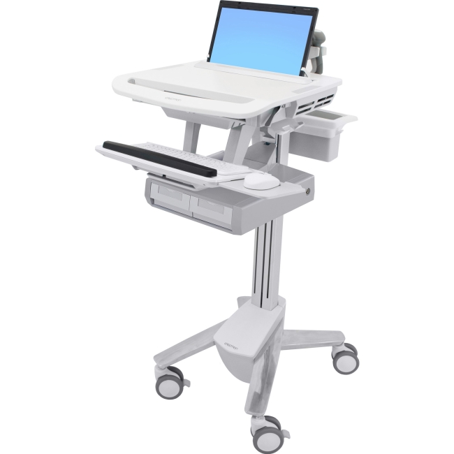 Ergotron StyleView Laptop Cart, 2 Drawers (2x1) SV43-11A0-0