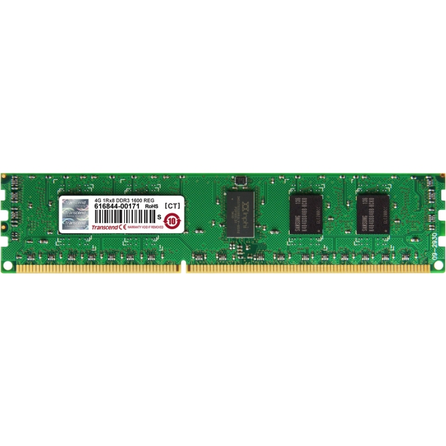 Transcend DDR3 1600 REG-DIMM 4GB 11-11-11 1Rx8 TS512MKR72V6H