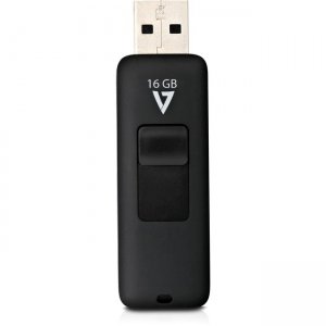 V7 16GB USB 2.0 Flash Drive - With Retractable USB Connector VF216GAR-3N