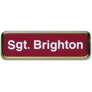 Xstamper Gold Frame Name Badge J60