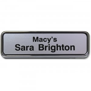 Xstamper Gold Frame Name Badge J61