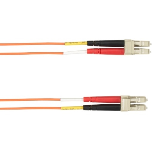 Black Box 10-m, LC-LC, 50-Micron, Multimode, PVC, Orange Fiber Optic Cable FOCMR50-010M-LCLC-OR