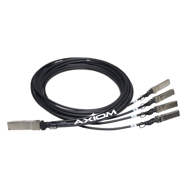 Axiom QSFP+ to 4 SFP+ Passive Twinax Cable 1m 470-AAGD-AX