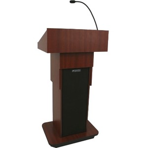 AmpliVox Executive Adjustable Column Non-sound Lectern W505A-CH W505A