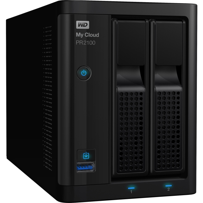 Western Digital 8TB My Cloud NAS WDBBCL0080JBK-NESN PR2100