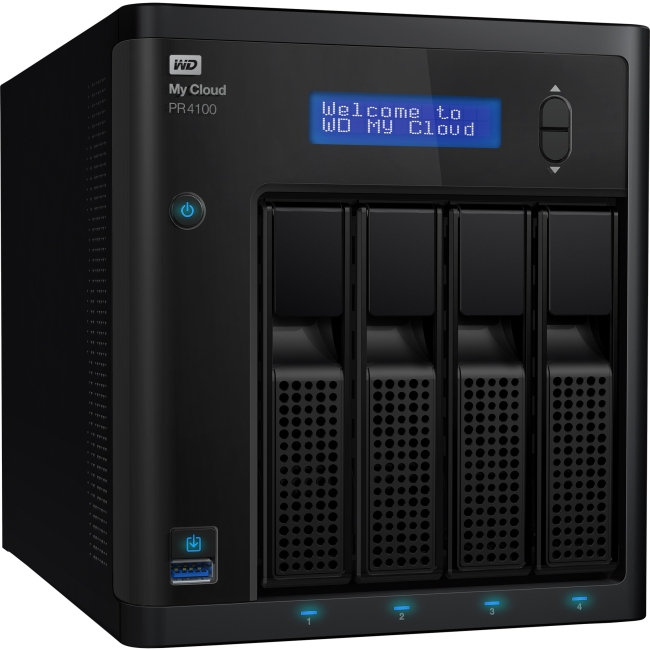 Western Digital 16TB My Cloud NAS WDBNFA0160KBK-NESN PR4100