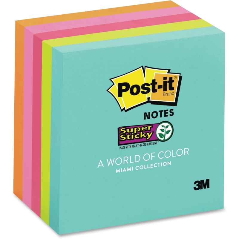 Post-it Miami Collection Super Sticky Notes 6545SSMIA MMM6545SSMIA