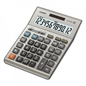 Casio DM1200BM Desktop Calculator, 12-Digit LCD, Silver CSODM1200BM DM-1200BM