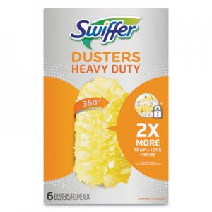 Swiffer Heavy Duty Dusters Refill, Dust Lock Fiber, Yellow, 6/Box PGC21620BX 21620BX