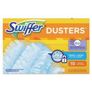 Swiffer Refill Dusters, Dust Lock Fiber, Light Blue, Lavender Vanilla Scent, 10/Box PGC21461BX 21461BX