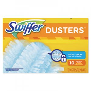 Swiffer Refill Dusters, Dust Lock Fiber, Light Blue, Unscented, 10/Box PGC21459BX 21459BX