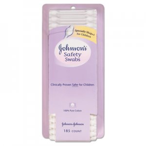 Johnson & Johnson Pure Cotton Swabs, Safety Swabs, 185/Pack JOJ002948 002948