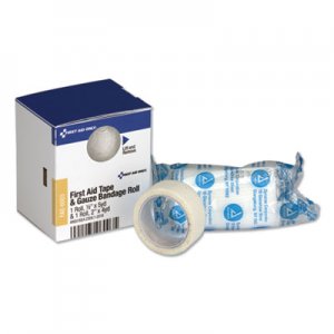 First Aid Only SmartCompliance First Aid Tape/Gauze Roll Combo, 1/2"x5 yd. Tape, 2"x4 yd. Gauze FAOFAE6003