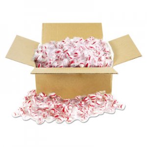 Office Snax Candy Tubs, Peppermint Puffs, Individually Wrapped, 10 lb Value Size Box OFX00601 00601