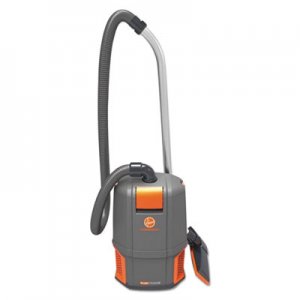 Hoover Commercial HushTone Backpack Vacuum Cleaner, 11.7 lb., Gray/Orange HVRCH34006 CH34006