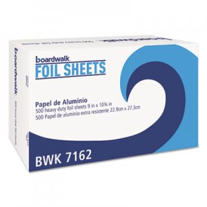Boardwalk Standard Aluminum Foil Pop-Up Sheets, 9" x 10 3/4", 500/Box BWK7162BX