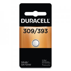 Duracell Button Cell Silver Oxide, 309/395 DURD309393 DUR309/393BPK