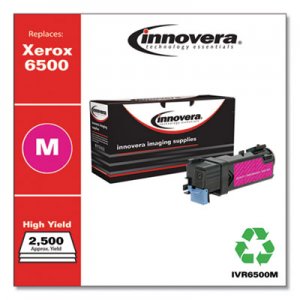 Innovera Remanufactured Magenta High-Yield Toner, Replacement for Xerox 6500 (106R01595), 2,500 Page-Yield IVR6500M