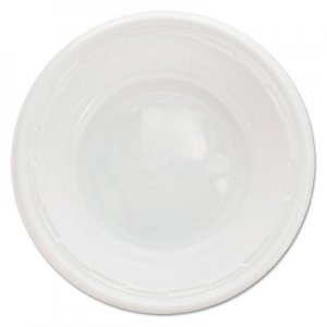 Dart Famous Service Impact Plastic Dinnerware, Bowl, 5-6 oz, White, 125/Pack DCC5BWWFPK 5BWWF