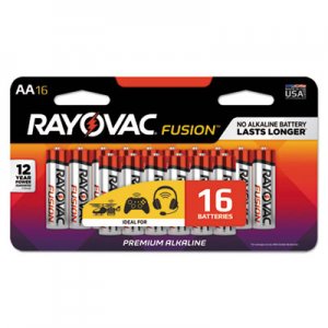 Rayovac Fusion Advanced Alkaline AA Batteries, 16/Pack RAY81516LTFUSK 81516LTFUSK