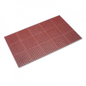 Crown Safewalk Heavy-Duty Anti-Fatigue Drainage Mat, Grease-Proof, 36 x 60, Terra Cotta CWNWSTF35TC WS TF35TC