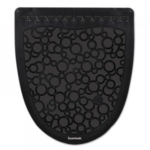 Boardwalk Urinal Mat 2.0, Rubber, 17.5 x 20, Black/Black, 6/Carton BWKUMBB