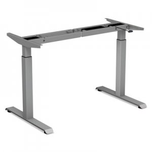 Alera 2-Stage Electric Adjustable Table Base, 27 1/4" to 47 1/4" High, Gray ALEHT2SSG