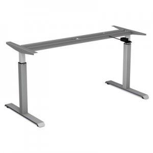 Alera Pneumatic Height-Adjustable Table Base, 26 1/4" to 39 3/8" High, Gray ALEHTPN1G
