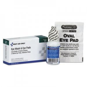 First Aid Only Eyewash Set w/Eyepads and Adhesive Strips FAO7009 7-009-001