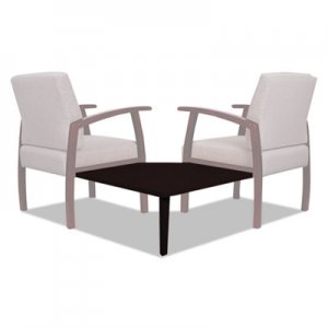 Alera Reception Lounge 700 Series Gang Table, Corner, 27 1/2 x 27 1/2, Mahogany ALERL7628M