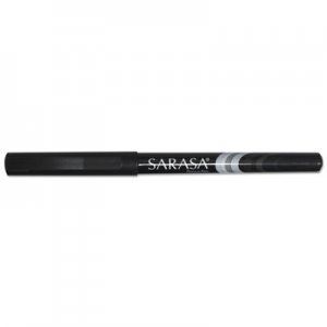 Zebra Sarasa Stick Porous Point Pen, Fine 0.8mm, Black Ink/Barrel, Dozen ZEB66110 66110