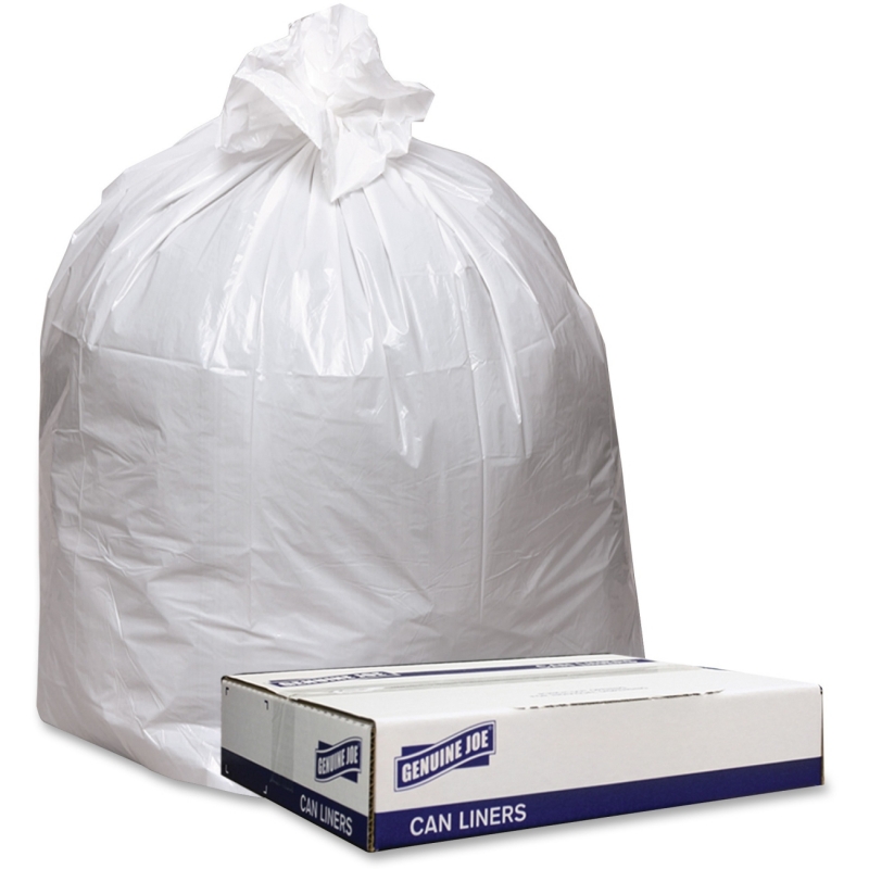 Genuine Joe Extra Heavy-duty White Trash Can Liners 3339W GJO3339W