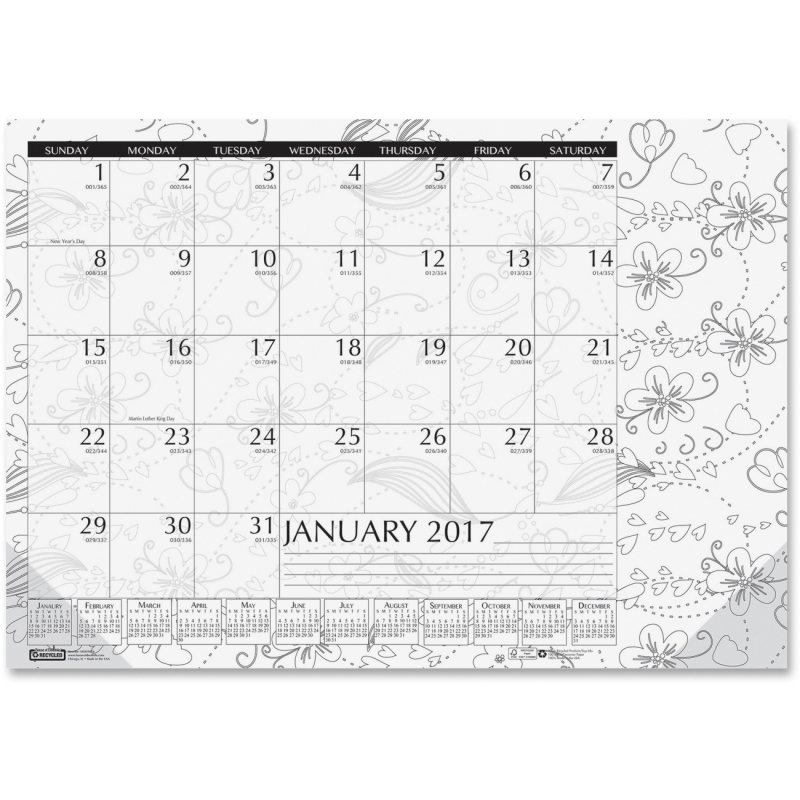 House of Doolittle Doodle Monthly Desk Pad 187 HOD187