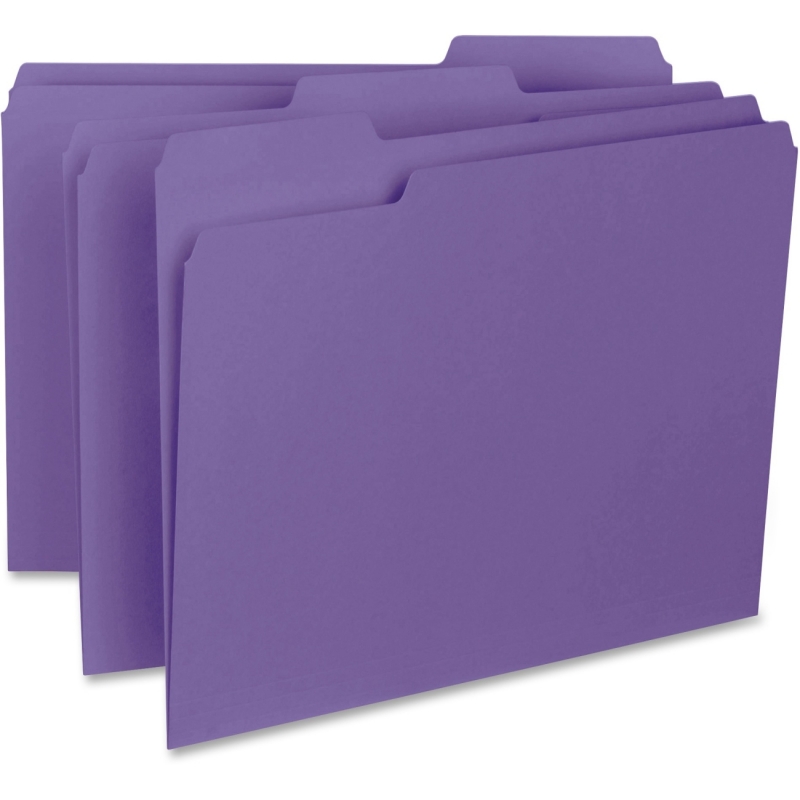 Business Source 1/3-cut Colored Interior File Folders 99717 BSN99717