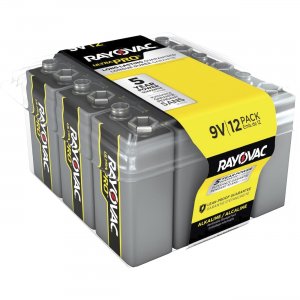 Rayovac Ultra Pro Alkaline 9 Volt Batteries 12-Pack AL9V12FCT
