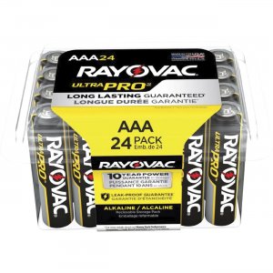 Rayovac Ultra Pro Alka AAA24 Batteries Storage Pak ALAAA24FCT