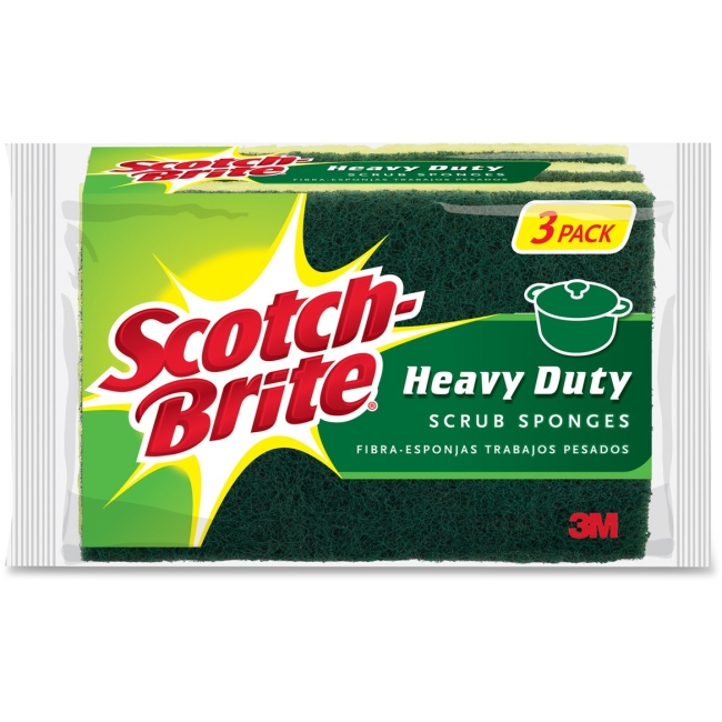 Scotch-Brite Heavy-Duty Scrub Sponges HD3CT MMMHD3CT