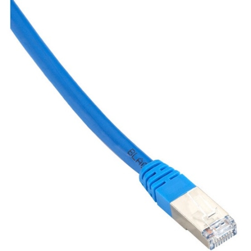 Black Box Cat6 400-MHz, Shielded, Solid Backbone Cable (FTP), Plenum, Blue, 3-ft. (0.9-m) EVNSL0273BL-0003