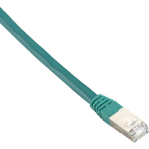 Black Box Cat6 400-MHz, Shielded, Solid Backbone Cable (FTP), Plenum, Green, 1-ft. (0.3-m) EVNSL0273GN-0001